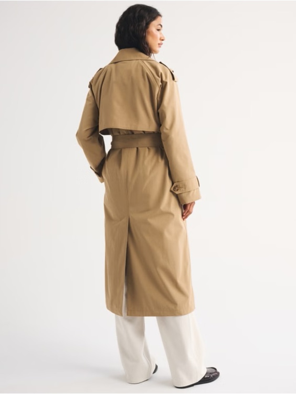 Abercrombie & Fitch Carrie Long Trench Coat - Picture 5 of 10